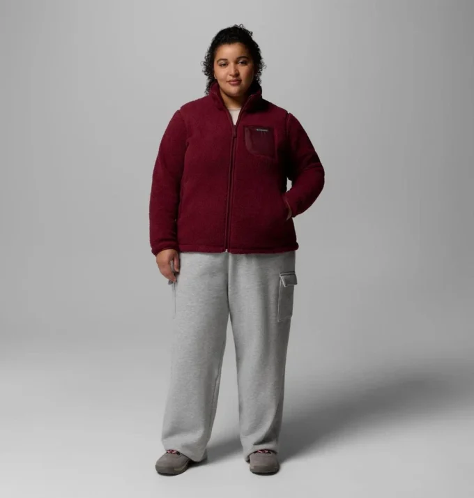 Chaqueta de lana con cremallera completa II West Bend™ para mujer – Talla grande Chaqueta de lana con cremallera completa II West Bend™ para mujer – Talla grande