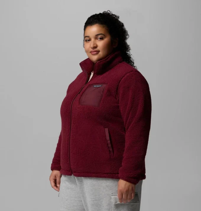 Chaqueta de lana con cremallera completa II West Bend™ para mujer – Talla grande Chaqueta de lana con cremallera completa II West Bend™ para mujer – Talla grande