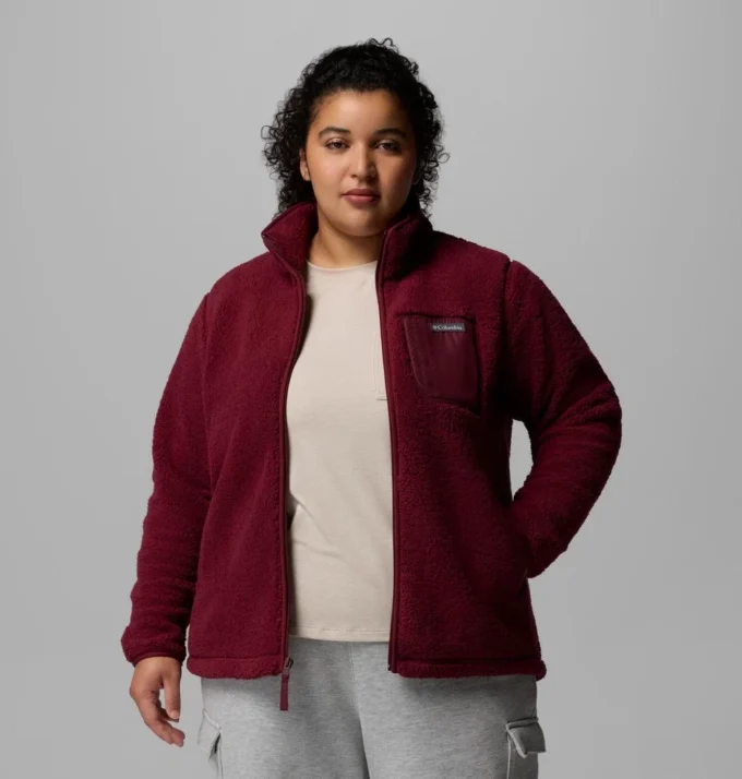 Chaqueta de lana con cremallera completa II West Bend™ para mujer – Talla grande Chaqueta de lana con cremallera completa II West Bend™ para mujer – Talla grande