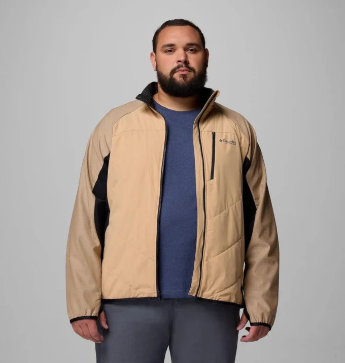 Chaqueta híbrida con cremallera completa Arctic Crest™ para hombre – Talla grande