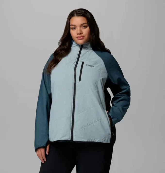 Chaqueta híbrida con cremallera completa Arctic Crest™ para mujer – Tallas grandes Chaqueta híbrida con cremallera completa Arctic Crest™ para mujer – Tallas grandes
