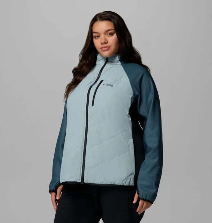 Chaqueta híbrida con cremallera completa Arctic Crest™ para mujer – Tallas grandes Chaqueta híbrida con cremallera completa Arctic Crest™ para mujer – Tallas grandes