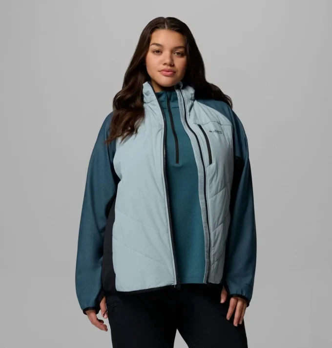 Chaqueta híbrida con cremallera completa Arctic Crest™ para mujer – Tallas grandes Chaqueta híbrida con cremallera completa Arctic Crest™ para mujer – Tallas grandes