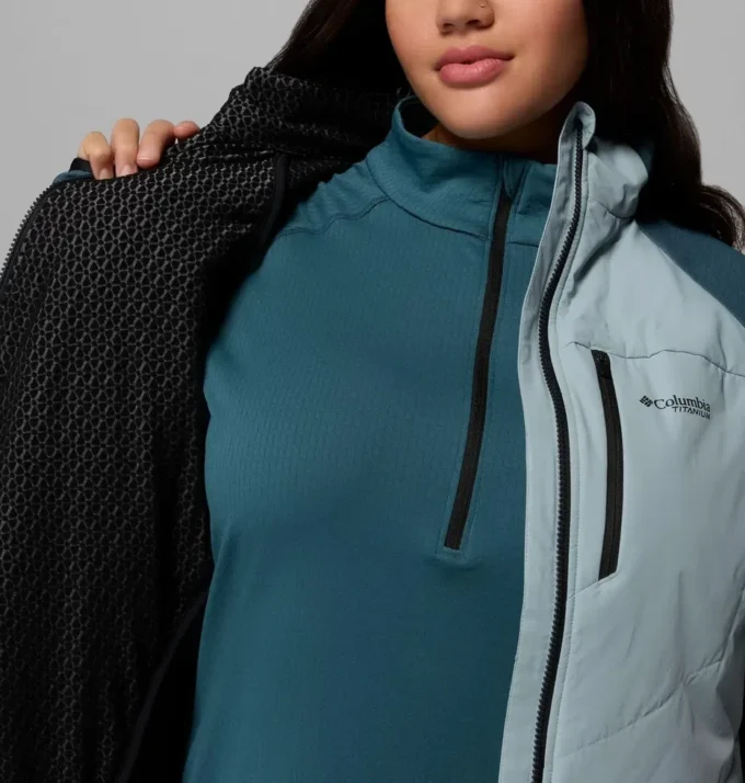 Chaqueta híbrida con cremallera completa Arctic Crest™ para mujer – Tallas grandes Chaqueta híbrida con cremallera completa Arctic Crest™ para mujer – Tallas grandes