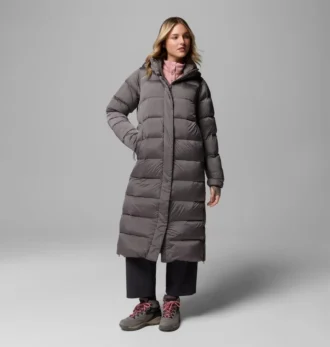 Chaqueta larga con capucha Amaze Puff™ para mujer