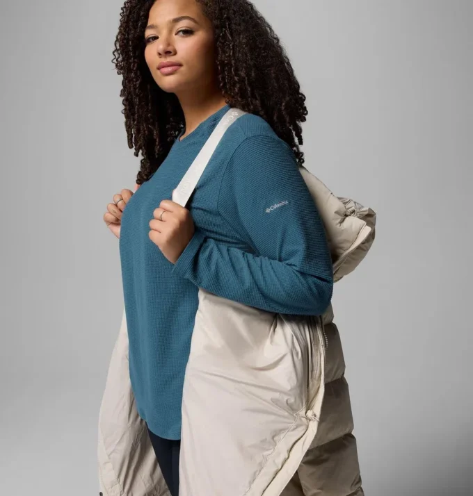 Chaqueta larga con capucha Amaze Puff™ para mujer – Tallas grandes Chaqueta larga con capucha Amaze Puff™ para mujer – Tallas grandes