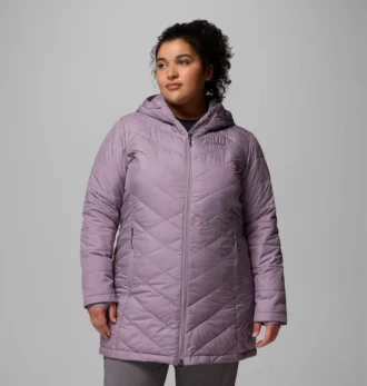 Chaqueta larga con capucha Heavenly™ para mujer – Tallas grandes