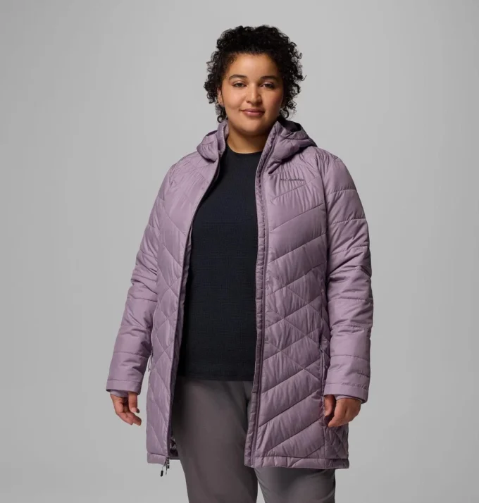 Chaqueta larga con capucha Heavenly™ para mujer – Tallas grandes Chaqueta larga con capucha Heavenly™ para mujer – Tallas grandes
