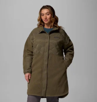 Chaqueta larga de lana Cloud Point™ para mujer – Talla grande