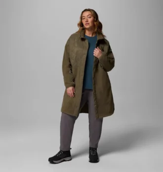 Chaqueta larga de lana Cloud Point™ para mujer – Talla grande