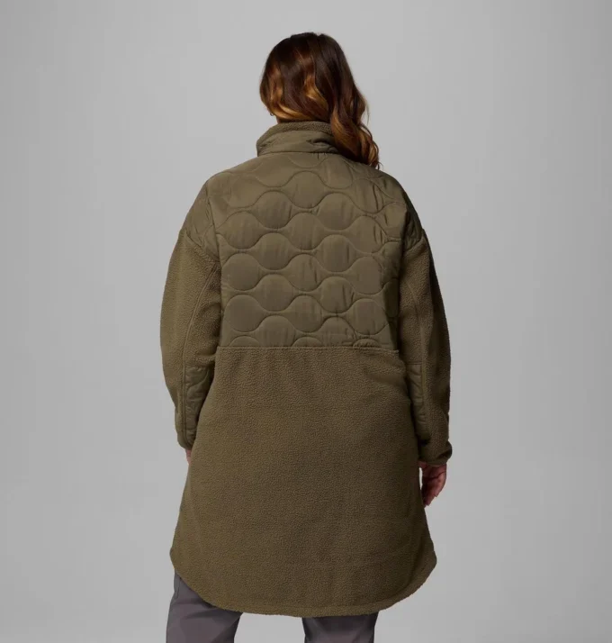 Chaqueta larga de lana Cloud Point™ para mujer – Talla grande Chaqueta larga de lana Cloud Point™ para mujer – Talla grande