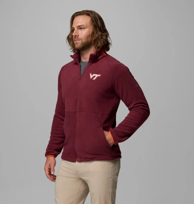 Chaqueta polar Collegiate Flanker™ IV para hombre – Tall – Virginia Tech