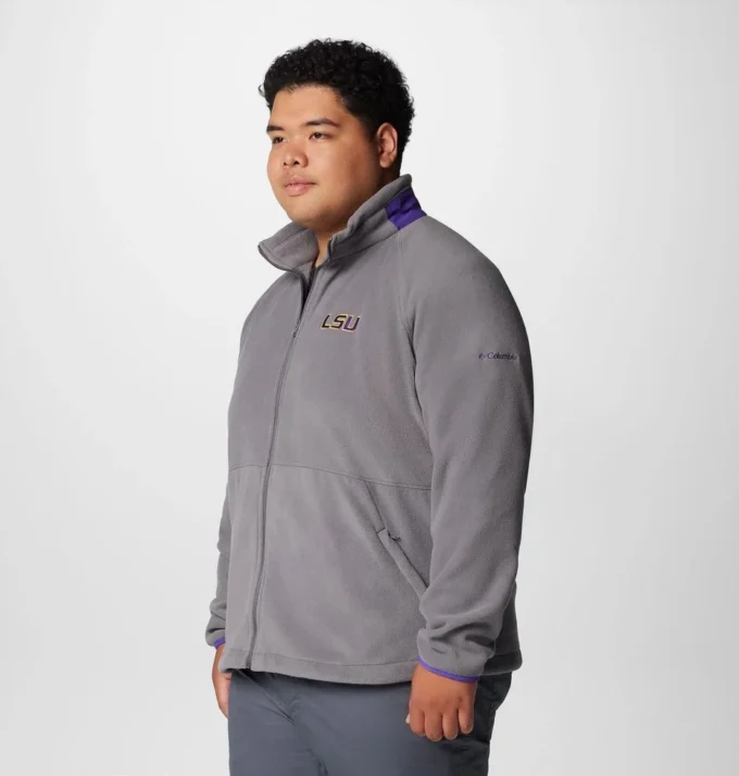 Chaqueta polar Collegiate Flanker™ IV para hombre – Talla grande – LSU