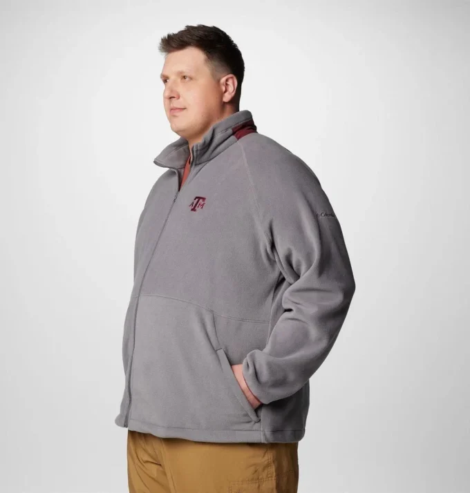 Chaqueta polar Collegiate Flanker™ IV para hombre – Talla grande – Texas A&M