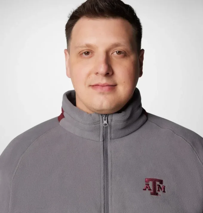 Chaqueta polar Collegiate Flanker™ IV para hombre – Talla grande – Texas A&M