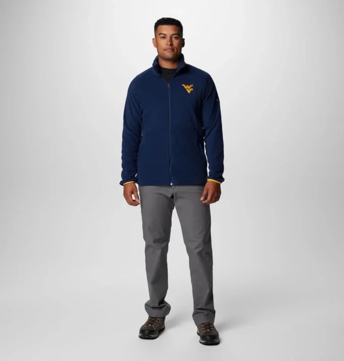 Chaqueta polar Collegiate Flanker™ IV para hombre – West Virginia – Tall