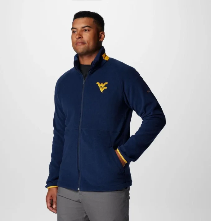 Chaqueta polar Collegiate Flanker™ IV para hombre – West Virginia – Tall