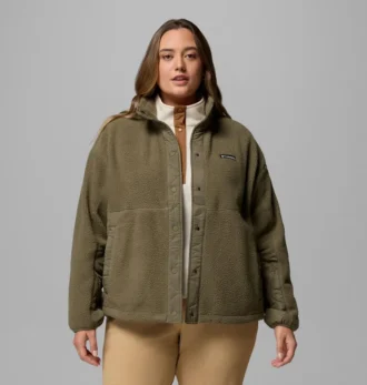 Chaqueta polar con botones a presión Cloud Point™ para mujer – Tallas grandes