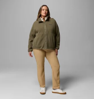 Chaqueta polar con botones a presión Cloud Point™ para mujer – Tallas grandes