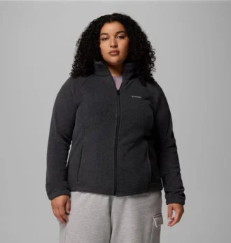 Chaqueta polar con cremallera completa Benton Springs™ para mujer – Tallas grandes
