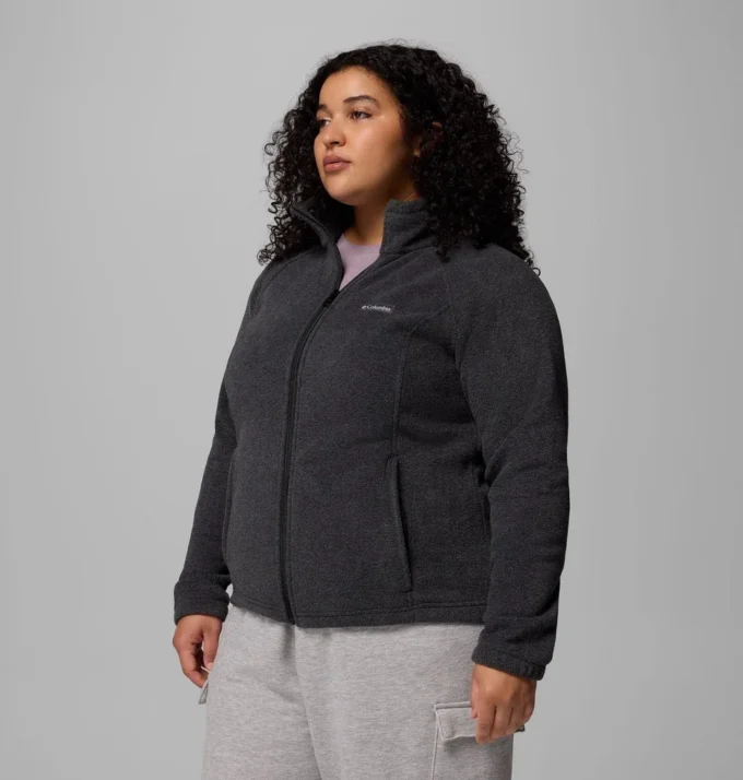 Chaqueta polar con cremallera completa Benton Springs™ para mujer – Tallas grandes