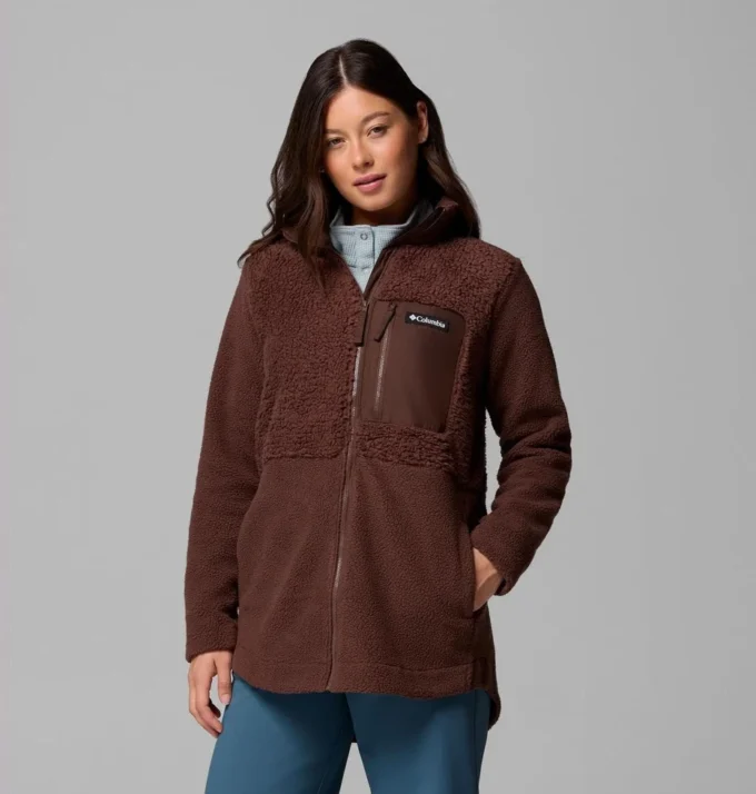 Chaqueta polar con cremallera completa Columbia Lodge™ Sherpa para mujer Chaqueta polar con cremallera completa Columbia Lodge™ Sherpa para mujer