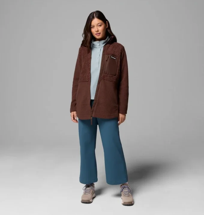 Chaqueta polar con cremallera completa Columbia Lodge™ Sherpa para mujer Chaqueta polar con cremallera completa Columbia Lodge™ Sherpa para mujer