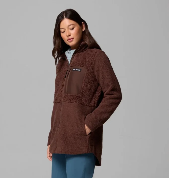 Chaqueta polar con cremallera completa Columbia Lodge™ Sherpa para mujer Chaqueta polar con cremallera completa Columbia Lodge™ Sherpa para mujer