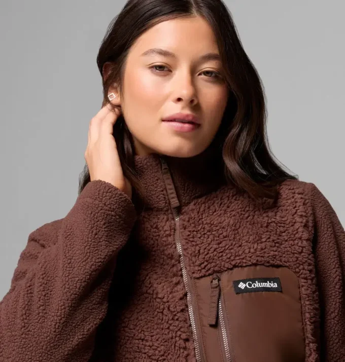 Chaqueta polar con cremallera completa Columbia Lodge™ Sherpa para mujer Chaqueta polar con cremallera completa Columbia Lodge™ Sherpa para mujer