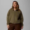 Chaqueta polar con cremallera completa y corte holgado Benton Springs™ para mujer – Tallas grandes