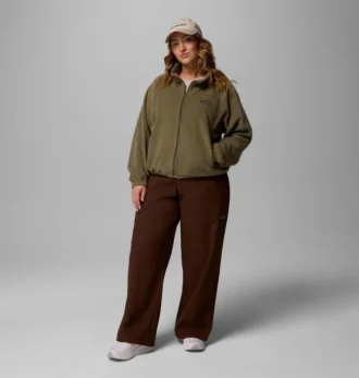 Chaqueta polar con cremallera completa y corte holgado Benton Springs™ para mujer – Tallas grandes