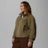 Chaqueta polar con cremallera completa y corte holgado Benton Springs™ para mujer – Tallas grandes
