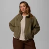 Chaqueta polar con cremallera completa y corte holgado Benton Springs™ para mujer – Tallas grandes