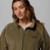 Chaqueta polar con cremallera completa y corte holgado Benton Springs™ para mujer – Tallas grandes
