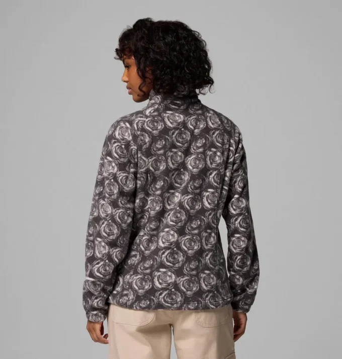 Chaqueta polar con cremallera completa y estampado Benton Springs™ para mujer