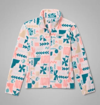 Chaqueta polar con cremallera completa y estampado Castle Dale™ para niña Chaqueta polar con cremallera completa y estampado Castle Dale™ para niña