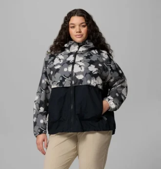 Cortavientos estampado Spire Valley™ para mujer – Tallas grandes