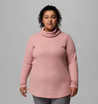 Jersey de cuello vuelto Holly Hideaway™ Waffle para mujer – Tallas grandes