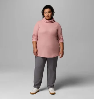 Jersey de cuello vuelto Holly Hideaway™ Waffle para mujer – Tallas grandes