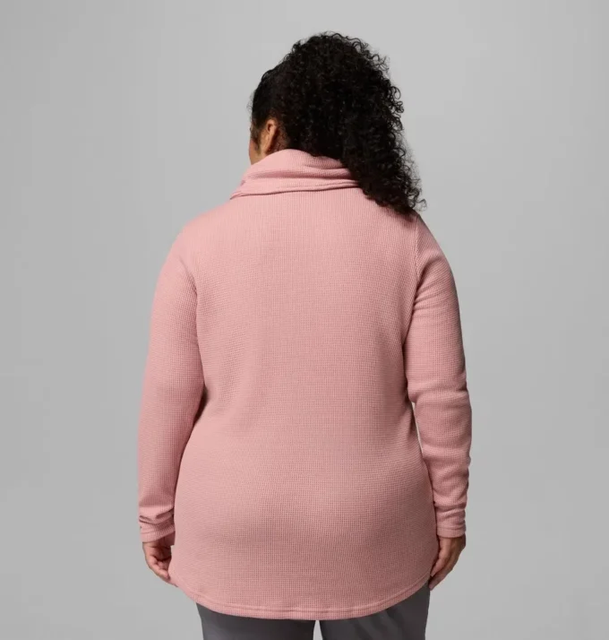 Jersey de cuello vuelto Holly Hideaway™ Waffle para mujer – Tallas grandes Jersey de cuello vuelto Holly Hideaway™ Waffle para mujer – Tallas grandes