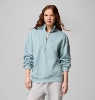 Jersey de felpa con media cremallera Aldermore™ para mujer