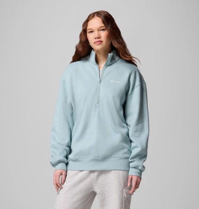 Jersey de felpa con media cremallera Aldermore™ para mujer
