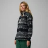 Jersey de felpa con medio cierre a presión estampado Benton Springs™ para mujer