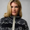 Jersey de felpa con medio cierre a presión estampado Benton Springs™ para mujer