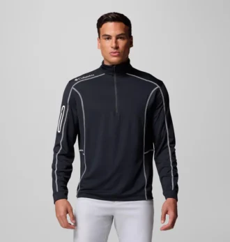 Jersey de golf con cremallera corta Shotgun para hombre