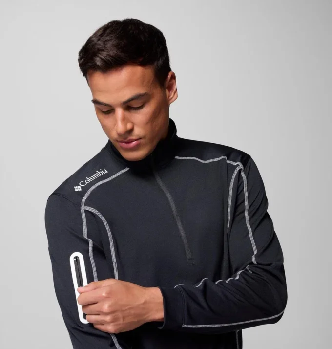 Jersey de golf con cremallera corta Shotgun para hombre