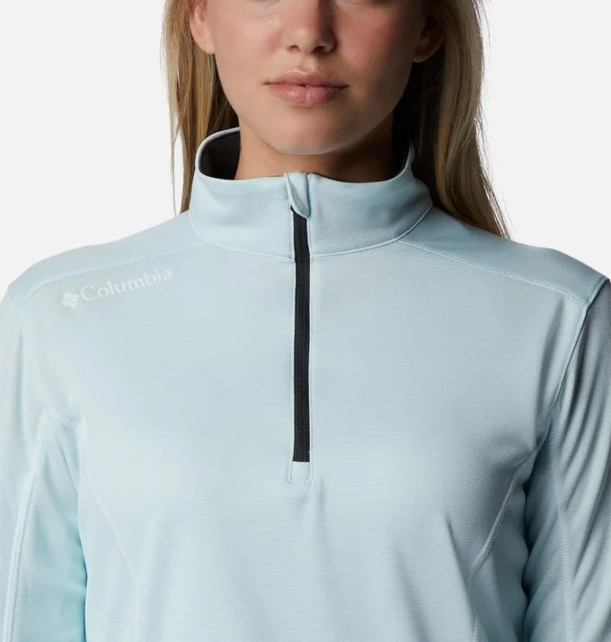 Jersey de golf con cremallera corta Shotgun para mujer