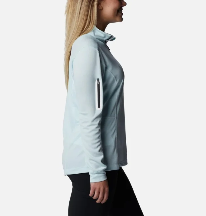 Jersey de golf con cremallera corta Shotgun para mujer
