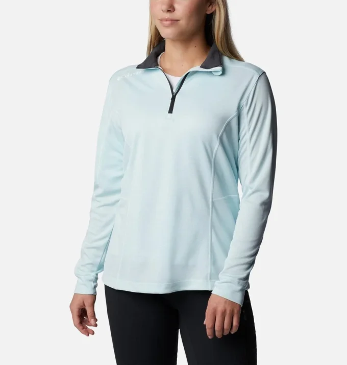 Jersey de golf con cremallera corta Shotgun para mujer