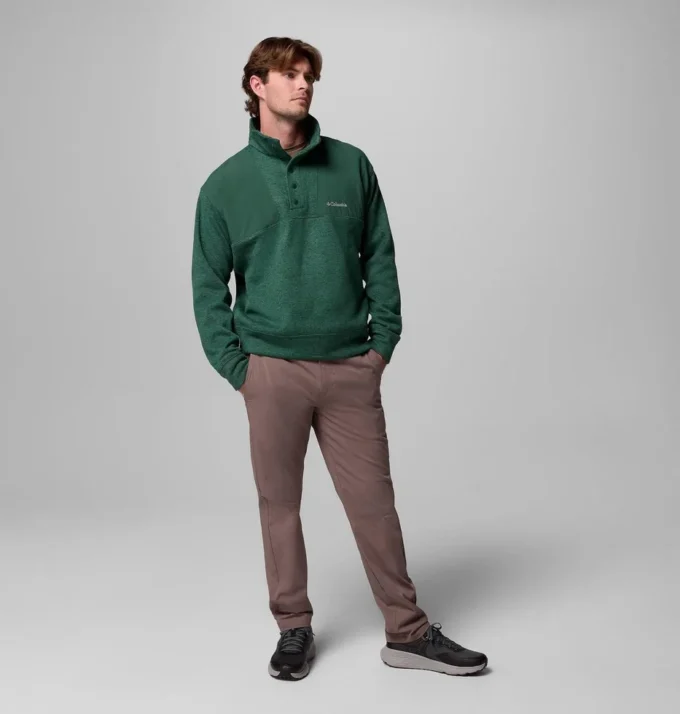 Jersey de hombre Sweater Weather™ de corte holgado con medio cierre a presión